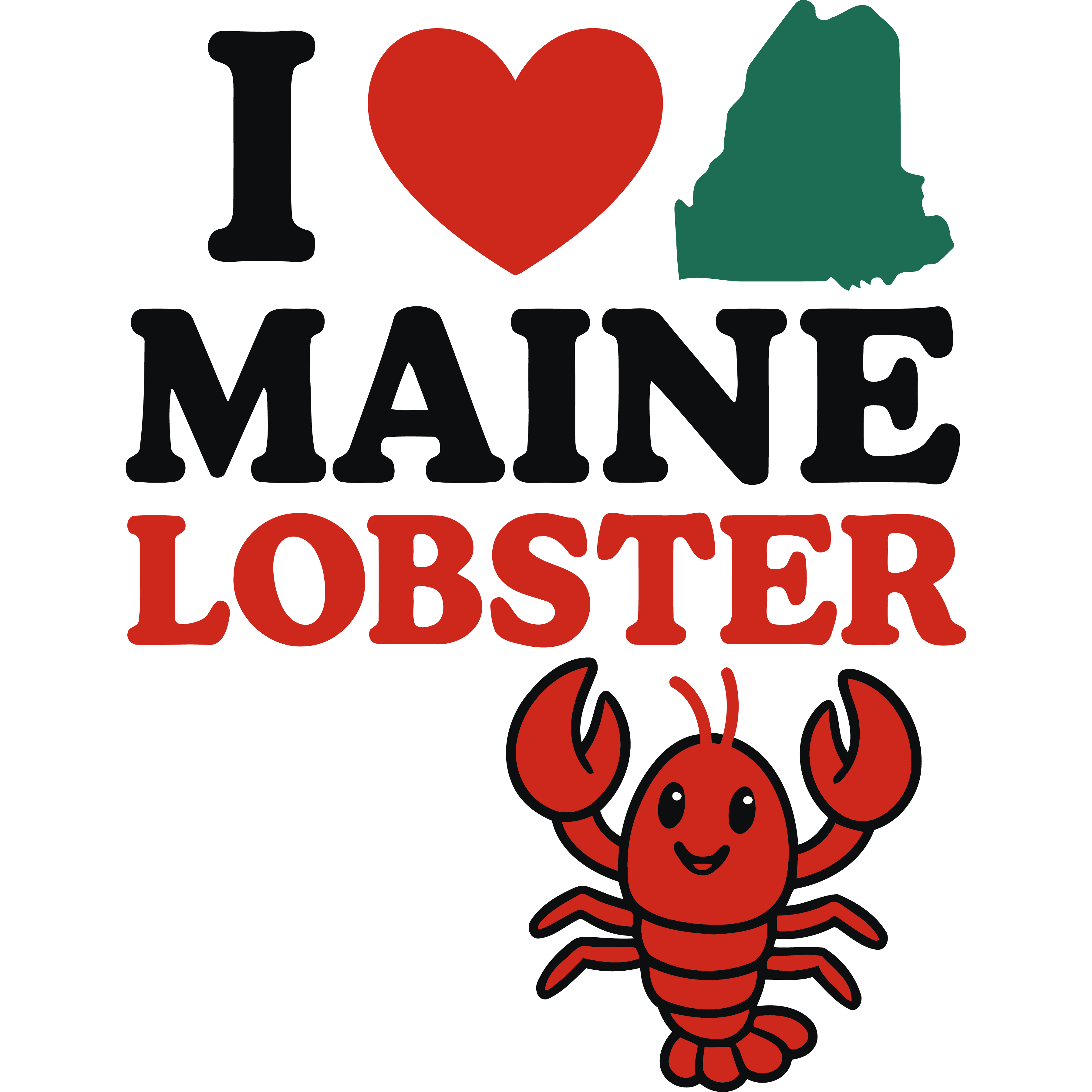 "I ♥ Maine Lobster" Sticker