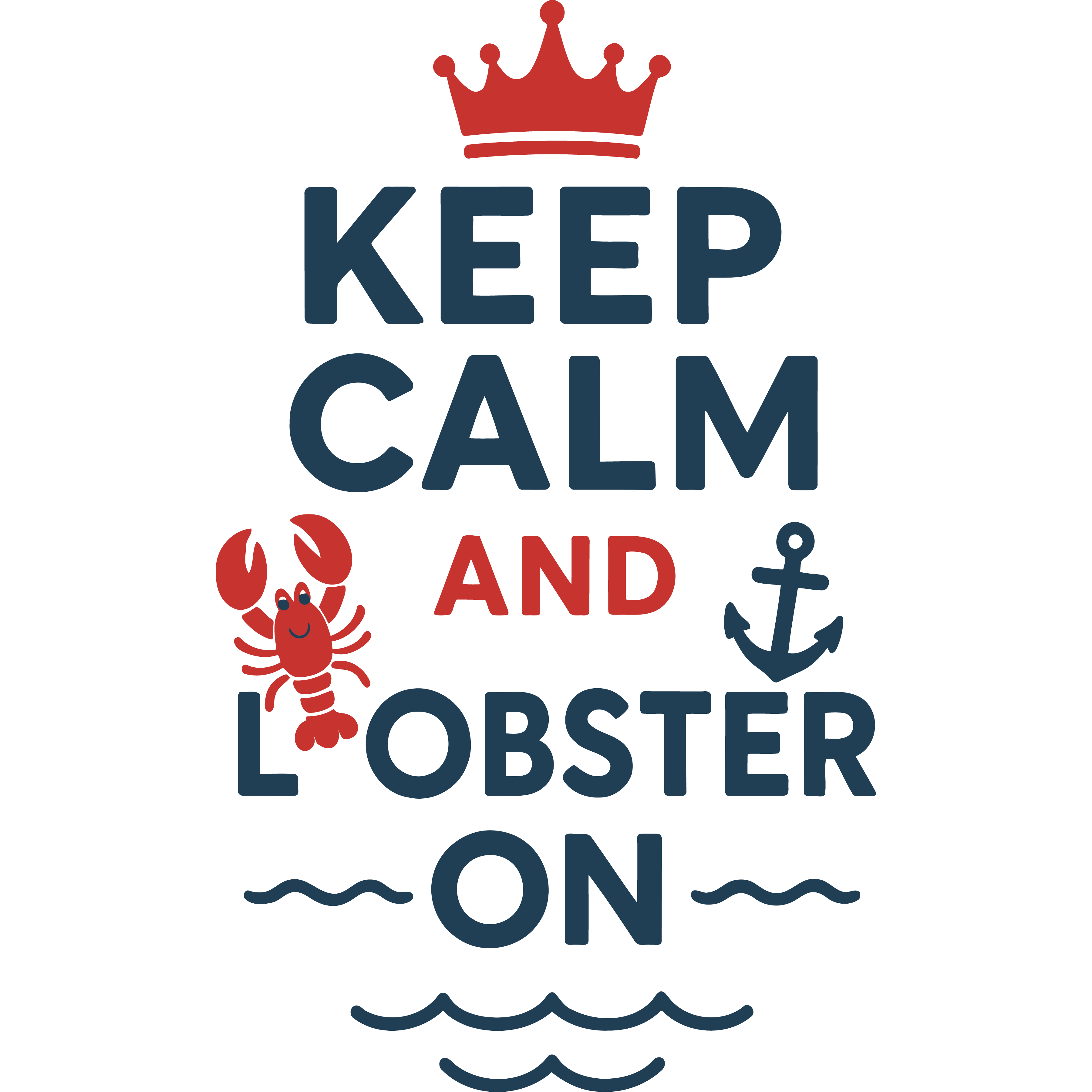 "Keep Calm and Lobster On" Sticker
