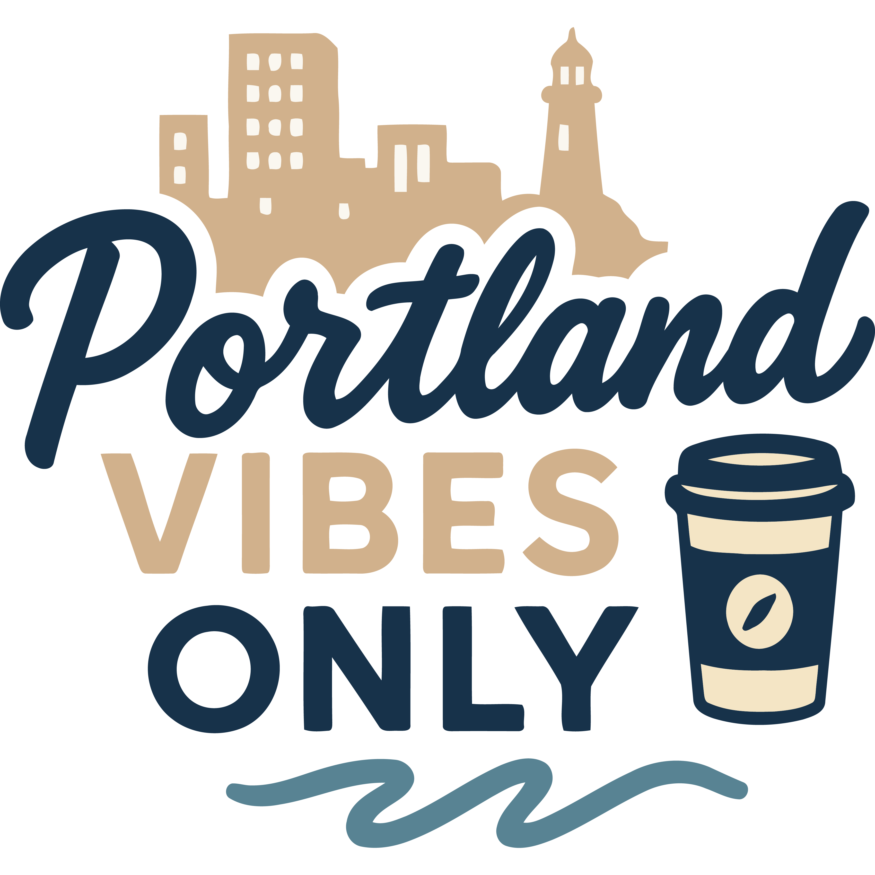 "Portland Vibes Only" Sticker